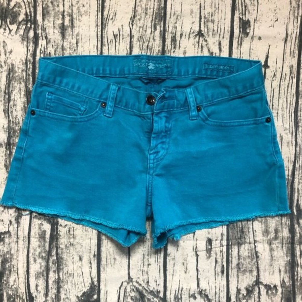 Lucky Brand Frayed Jean Shorts Size 4